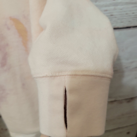 Peace Love World Crewneck Side Tie Pullover - Picture 3 of 13